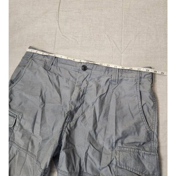 Polo Ralph Lauren mens Cargo Canvas Utility shorts 35x10 cotton Pockets Gray - Picture 3 of 8